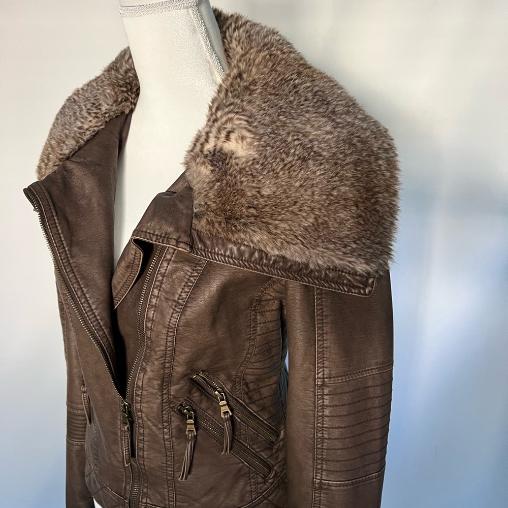 Brown/bronze biker/bomber Jacket!! New!!